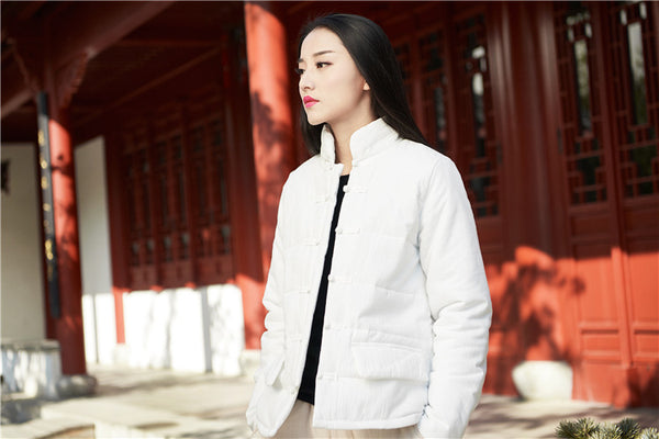 2024 Winter NEW! Asian Retro Style Women Linen and Cotton Loose Style Quilted Long-sleeved Jacket