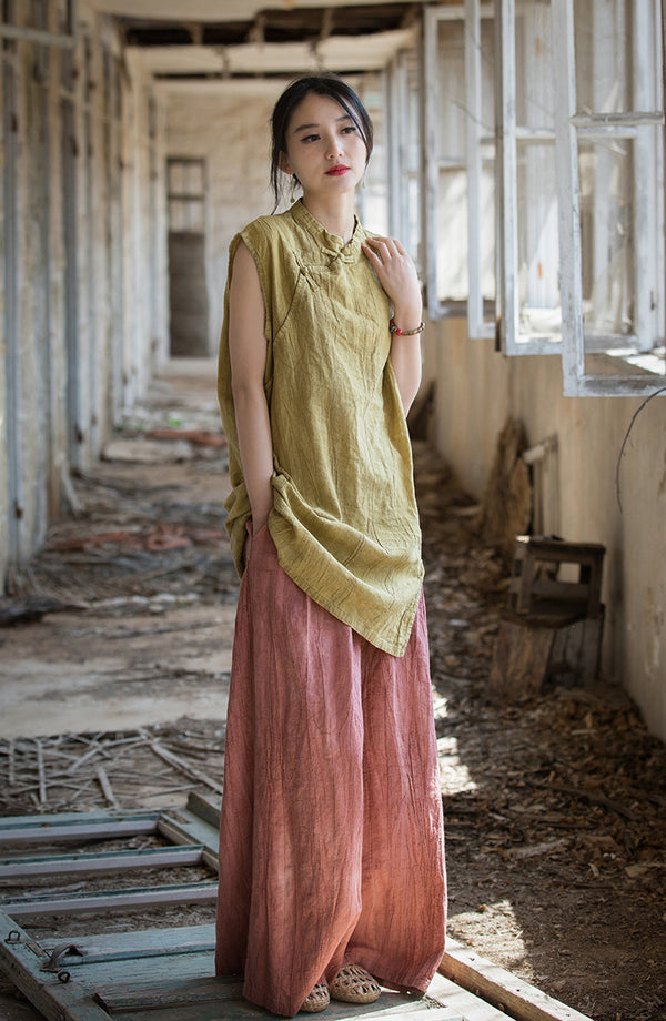 Lightweight, highly breathable, and naturally textured Chinese Style Shirt