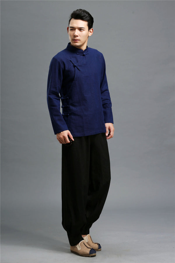 Men ZenFlow Linen Tang Shirt