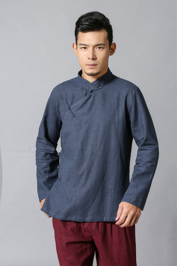 Men ZenFlow Linen Tang Shirt