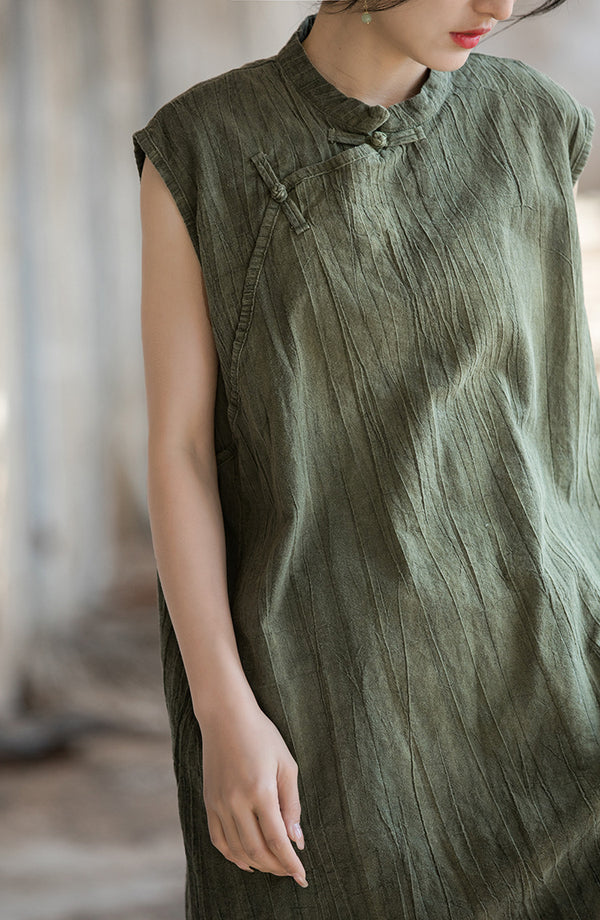 Lightweight, highly breathable, and naturally textured Chinese Style Shirt