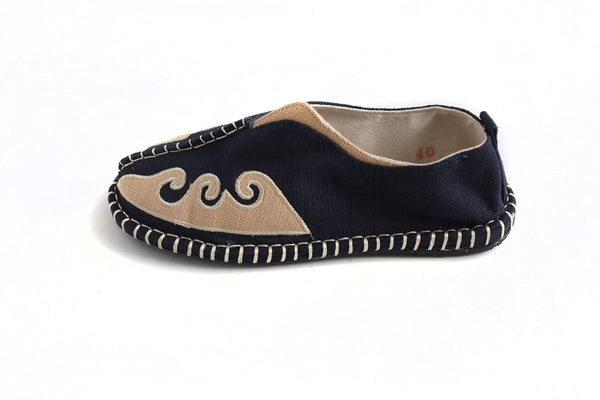 Retro Style Casual Linen and Cotton Shoes