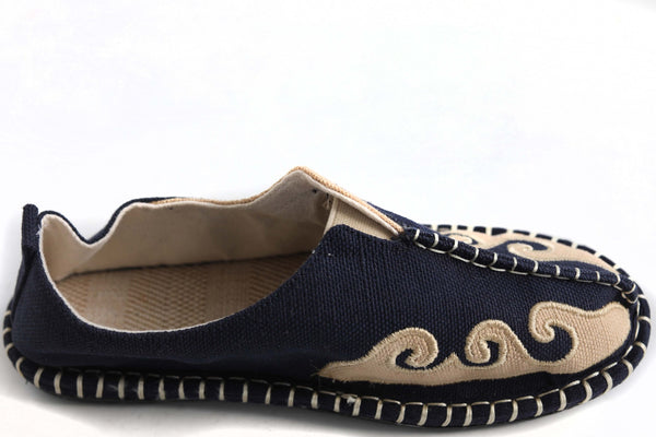 Retro Style Casual Linen and Cotton Shoes