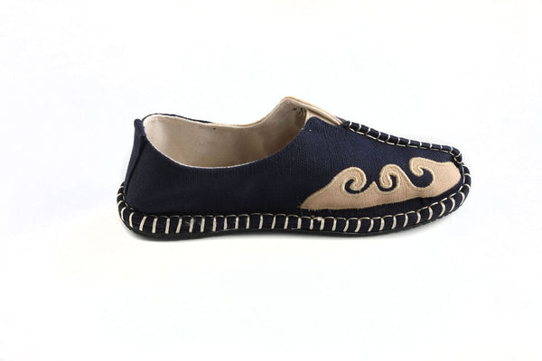Retro Style Casual Linen and Cotton Shoes