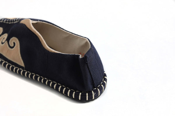 Retro Style Casual Linen and Cotton Shoes