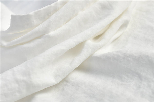 Simple Loose Style Women Pure Color Women Linen and Cotton Tank