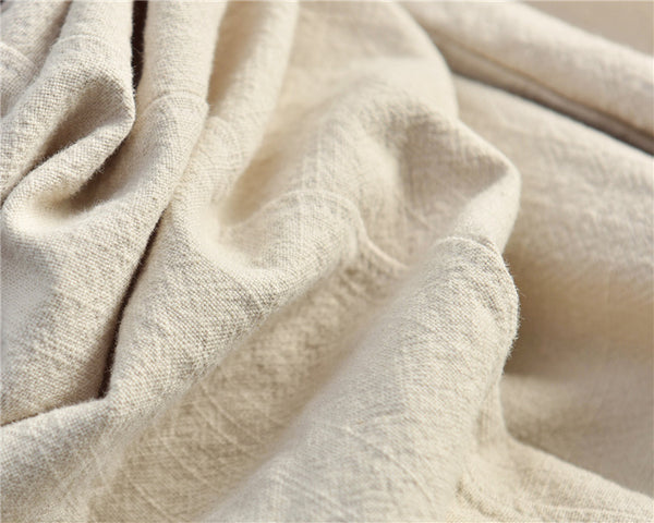 Women Natural Ramie Linen Lantern Cropped Pants