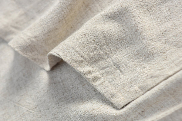Women Pure Color Simple Linen and Cotton Coat