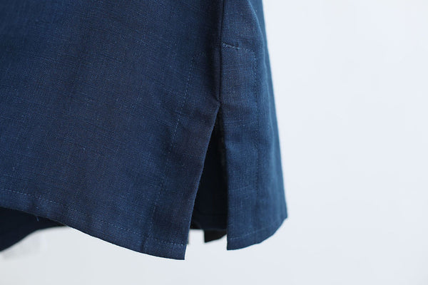 Men Asian Style Men Casual Linen and Cotton Short Sleeved T-shirt Tops