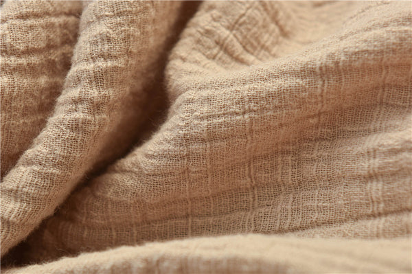 Women Casual Style Linen and Cotton Long Sleeve Loose T-shirt