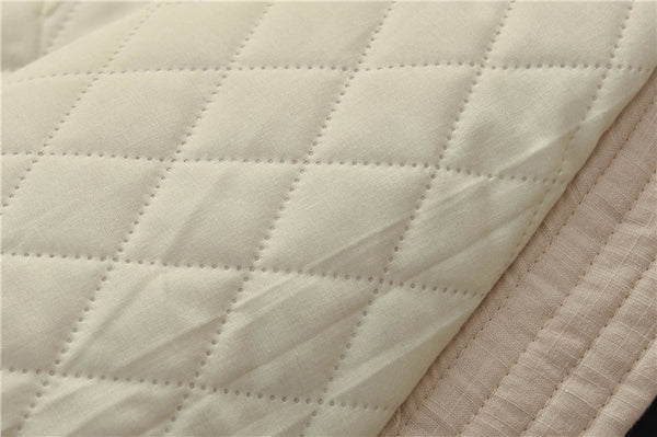 Women Eastern Zen Style Linen and Cotton Long Sleeve Quilted Short Coat