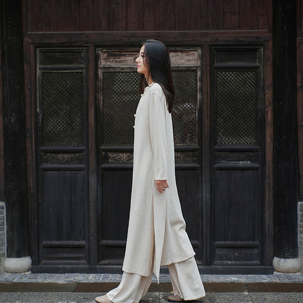 Women Modern Chinese Style Linen and Cotton KungFu Clothes