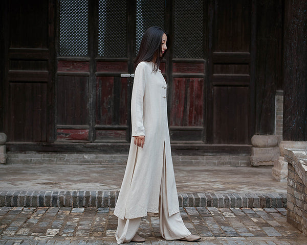 Women Modern Chinese Style Linen and Cotton KungFu Clothes