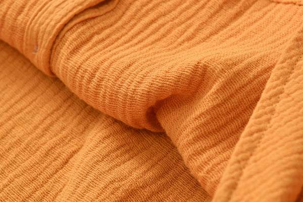 Women Casual Style Wrinkle Linen and Cotton Long Sleeve Cardigan Shirt