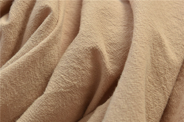 Women Linen and Cotton Wide Leg Quilted Pants