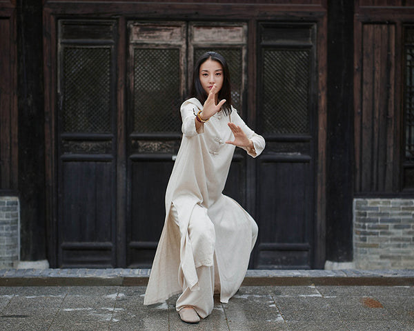 Women Modern Chinese Style Linen and Cotton KungFu Clothes