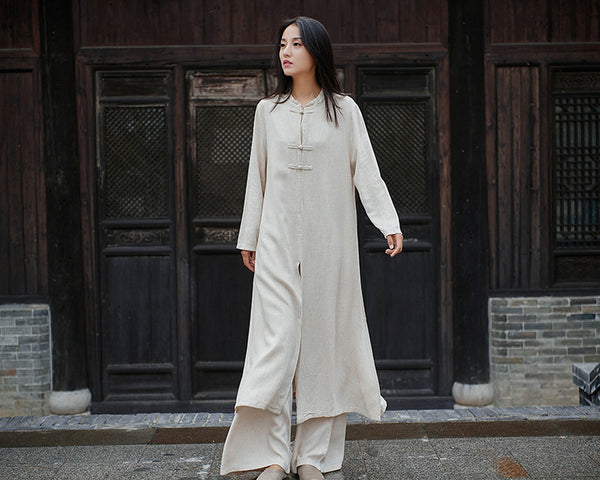 Women Modern Chinese Style Linen and Cotton KungFu Clothes