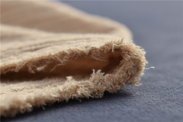 Women Casual Style Linen and Cotton Long Sleeve Loose T-shirt