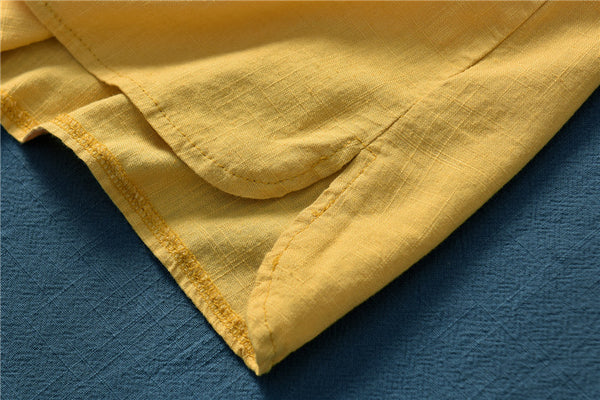 Women Simple Casual Linen and Cotton Tank