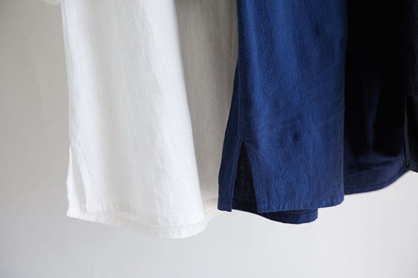 Men Modern Aisian Style Linen and Cotton Top Buckle Short Sleeve T-shirt