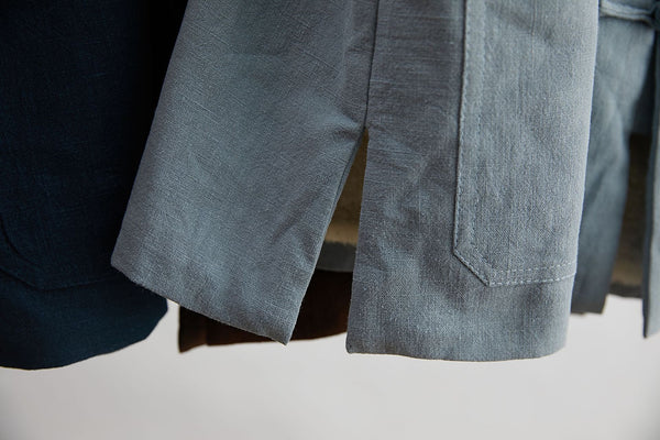 Men Asian Style Pure Color Linen and Cotton Vest (Inner with Velvet)