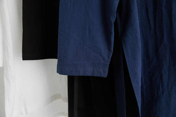 Men Classic Style Linen and Cotton Long Sleeve Tunic Shirt