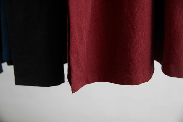 Men Classic Asian Style Linen Long Sleeve Round Neck Cheongsam