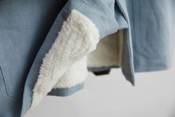 Men Asian Style Pure Color Linen and Cotton Vest (Inner with Velvet)