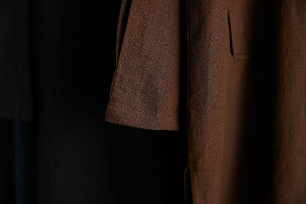 Men Retro Classic Style Linen and Cotton Coat