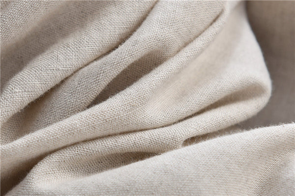 Women Sand-Washed Linen and Cotton Big Pocket Causal Cropped Pants