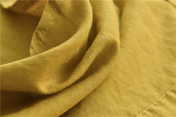 Women Casual Style Linen and Cotton Big Front Pocket Cardigan Long Sleeve Shirt