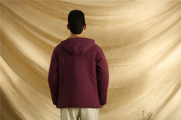 Men Linen and Cotton Double Sided Jacket