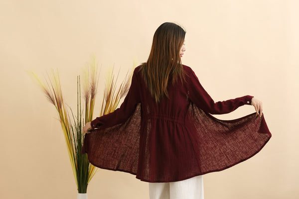 Women Eastern Style Linen and Cotton Shrugs