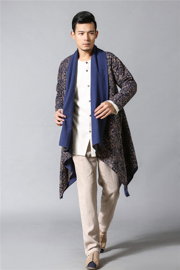 Women Eastern Style Double-sided Linen and Cotton Shrugs