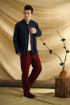 Men Asian Traditional Style Double-sided Linen and Cotton Jacket