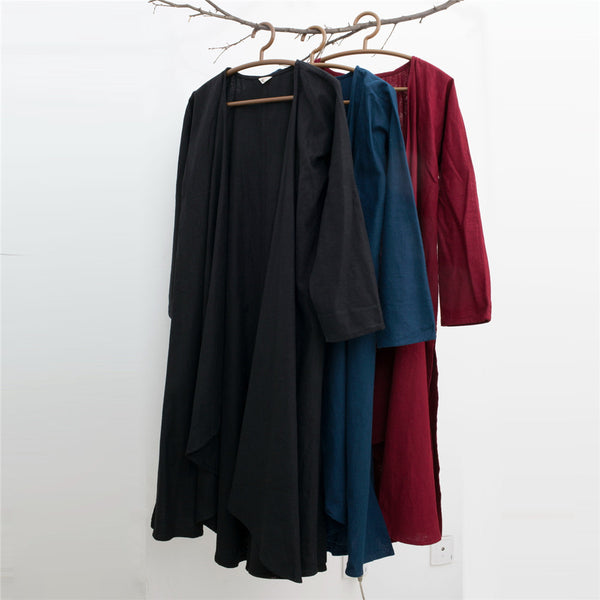 Men Eastern Style Linen and Cotton Shrugs Ponchos