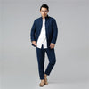 Men Retro Chinese Style Linen and Cotton Quilted Jacket