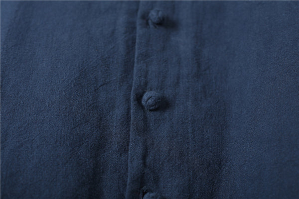 Men Causal Linen and Cotton Jacket