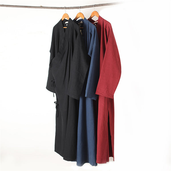 30% Sale!!! Men Asian Zen Style Long Linen and Cotton Tunics