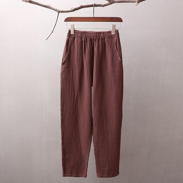 30% Sale!!! Women Simple Casual Linen and Cotton Pants