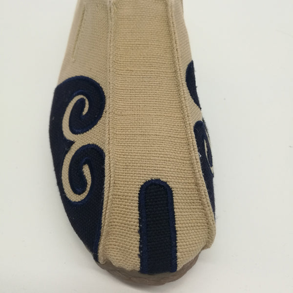 Asian Style Pure Color Natural Canvas Shoes