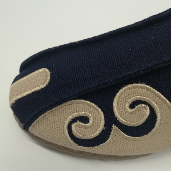 Asian Style Pure Color Natural Canvas Shoes