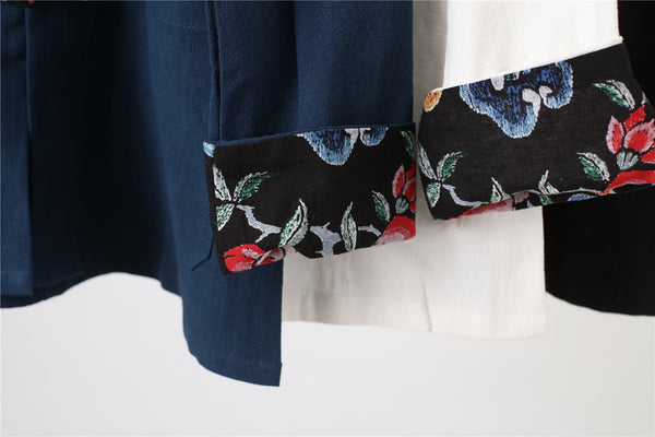 Men Hanfu Style Linen Tops – Tai Chi Style Hangfu Kungfu Zen Style Men's Linen Top