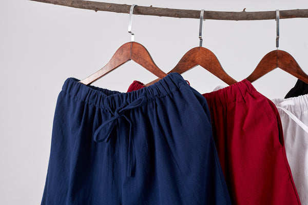 Men New Style Linen and Cotton Crotch KungFu Pants