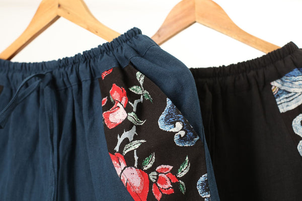 Men Asian Style Men Linen and Cotton KungFu Pants