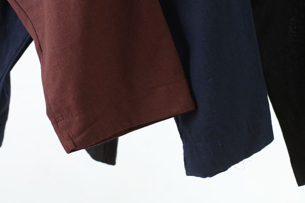 Men Causal Style Linen and Cotton Capri Pants