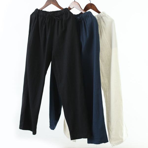 Men Causal Style Linen and Cotton Pants