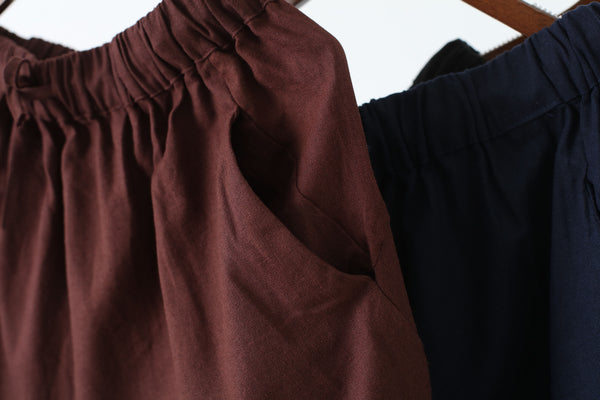 Men Causal Style Linen and Cotton Capri Pants