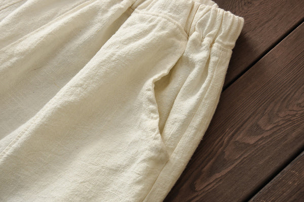 Women Retro Style Women Linen Lantern Pants