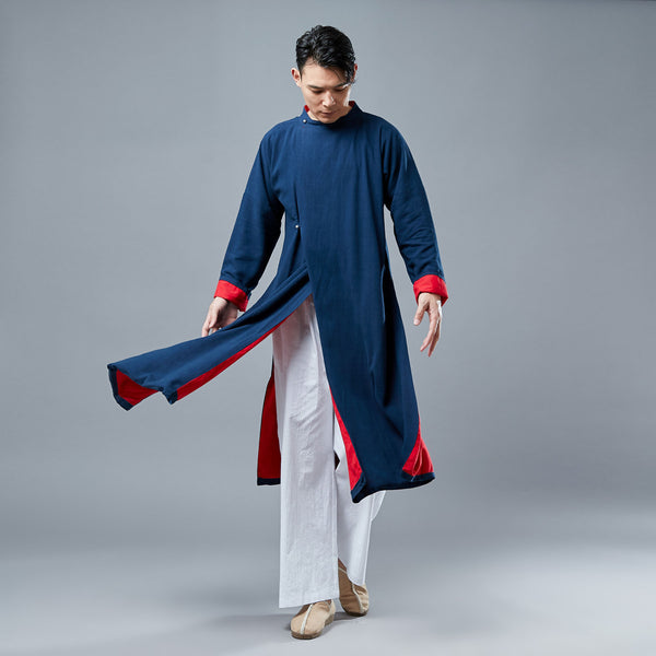 Men HangFu KungFu Style Linen and Cotton Linen Tunics